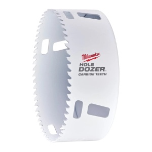 Carota TCT HOLE DOZER cu dinti din carbura, diametru 127 mm, 41 adancime max taiere, Milwaukee, cod 49560748