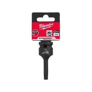 Cheie tubulara cu bit direct in cap, prindere 1/2" patrat, varf TX45, lungime 67 mm, Milwaukee, cod 4932478061