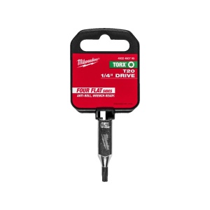 Cheie tubulara cu bit direct in cap, prindere 1/4" HEX, varf T20, Milwaukee, cod 4932480795 - Img 2