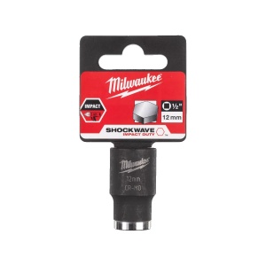 Cheie tubulara de impact Milwaukee SHOCKWAVE 1/2", scurta, 12 mm, Milwaukee, cod 4932478037 - Img 2