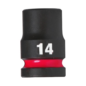 Cheie tubulara de impact SHOCKWAVE IMPACT DUTY 1/2", scurta, marime 14 mm, Milwaukee, cod 4932480308