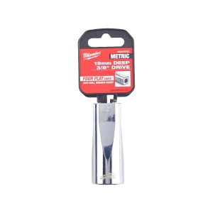 Cheie tubulara lunga 3/8", marime 19 mm, diametru 25.8 mm, lungime 63 mm, Milwaukee, cod 4932478363 - Img 2
