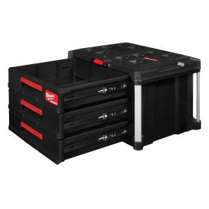 Cutie PACKOUT cu 3 sertare, max 22 kg, 363 x 564 x 414 mm, Milwaukee, cod 4932472130 - Img 2