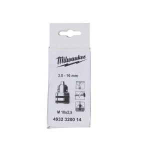 Mandrina zimtata cu cheie M18 X 2.5, 3.0 - 16 mm, Milwaukee, cod 4932320014 - Img 2