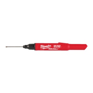Marker INKZALL cu varf lung ultra fin, negru, Milwaukee, cod 4932501147