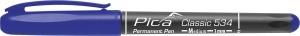 Marker permanent Classic 534, varf mediu 1.0 mm, negru / albastru / rosu, PICA
