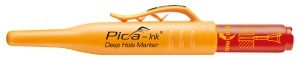 Marker permanent Ink Deep Hole, 1.5 mm, negru / albastru / rosu, PICA