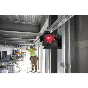 Nivela laser verde M12 3PL-0C, cu 3 planuri 360 grade, compatibila detector laser LLD50, Milwaukee, cod 4933478103 - Img 3