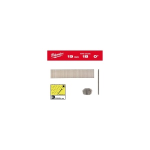 Pachet 10000 cuie T pentru M18 FN18GS, INOX 18G / 19 mm / SC3, cap subtire cu finisaj, unghi 0°, Milwaukee, cod 4932492558 - Img 2