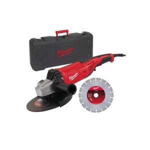 Polizor unghiular AG 22-230 E D-SET, disc 230 mm, ax M14, adancime taiere 68 mm, 2200 W, Milwaukee, cod 4933440300 - Img 3