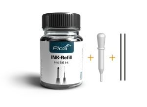 Rezerva cerneala pentru marker Ink & BIG Ink, 25 ml, negru / albastru / rosu, PICA