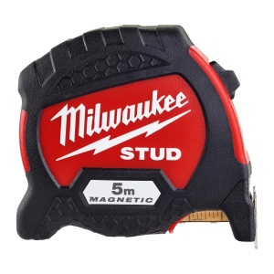 Ruleta magnetica STUD GENII, latime banda 33 mm, lungime 5 m, Milwaukee, cod 4932471626