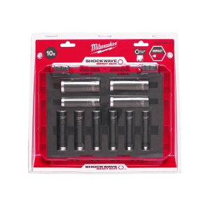Set 10 chei tubulare 1/2 SHOCKWAVE IMPACT DUTY, 8-21 mm, Milwaukee, cod 4932352861 - Img 3
