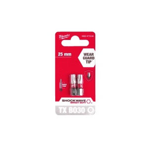 Set 2 Biti pentru surubelnite SHOCKWAVE IMPACT DUTY TX BO30 x 25 mm, Milwaukee, cod 4932471584 - Img 2