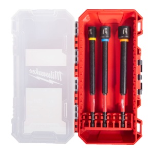 Set 3 chei tubulare lungi SHOCKWAVE, 8 / 10 / 13 mm, 150 mm, Milwaukee, cod 4932499426