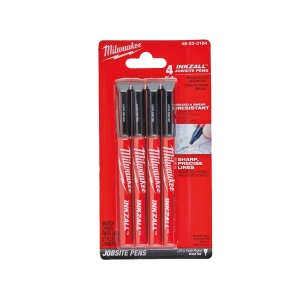 Set 4 markere negre cu varf fin INKZALL, Milwaukee, cod 48223164 - Img 2