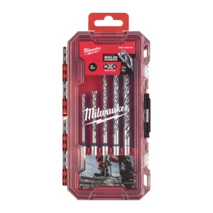 Set 5 burghie SDS-Plus MX4, 5/6x115 mm si 6/8/10x165 mm, Milwaukee, cod 4932500063