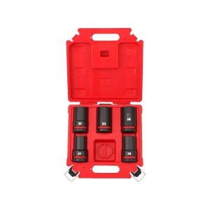 Set 5 chei tubulare de impact lungi, prindere 1", marimi 27 mm, 30 mm, 32 mm, 33 mm, 36 mm, Milwaukee, cod 4932498752