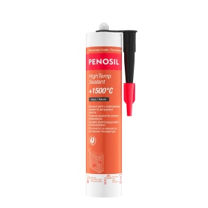 Silicon etansant pentru sobe/seminee HighTemp +1500 grade, 280ml, negru, Penosil