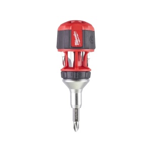 Surubelnita compacta cu clichet 8 in 1, multi-bit, PH1 / PH2 / PZ1 / PZ2 / TX15 / SL4.8 / SL6.4, Milwaukee, cod 4932471868