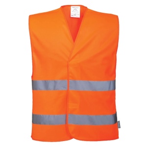 Vesta de inalta vizibilitate cu doua benzi HI-VIS, Portwest