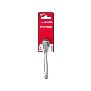 Antrenor cu clichet 3/8" compact, lungime 127 mm, Milwaukee, cod 4932479650 - Img 3
