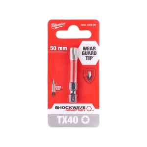 Bit TX pentru surubelnite SHOCKWAVE IMPACT DUTY TX40x50 mm Milwaukee, cod 4932430890 - Img 2