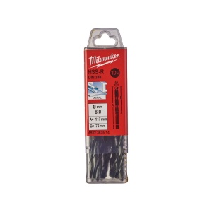 Burghiu elicoidal pentru metal HSS-R DIN338 ø8.0 mm Milwaukee, cod 4932363514 - Img 2