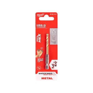 BURGHIU METAL HSS-TITAN RED HEX 1/4'' 4.5X29x76 MM -1PC - Img 3