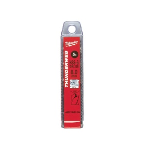 Burghiu pentru metal HSS-G THUNDERWEB-DIN338 ø8.0 mm Milwaukee, cod 4932352395 - Img 3