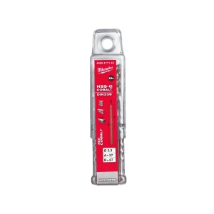 Burghiu RED COBALT pentru metal HSS-GROUND - DIN 338, 3.3 x 65 mm, Milwaukee, cod 4932471142 - Img 2