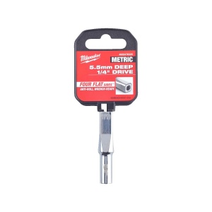 Cap cheie tubulara 1/4'' lunga, marime 5.5 mm, lungime 50 mm, Milwaukee, cod 4932478325 - Img 2