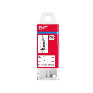 Carota HSS cu prindere Weldon de 19 mm, 17x30 mm, Milwaukee, cod 4932343273 - Img 2