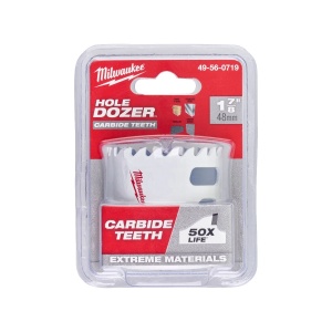 Carota TCT HOLE DOZER cu dinti din carbura, diametru 48 mm, 41 mm adancime max taiere, Milwaukee, cod 49560719 - Img 2