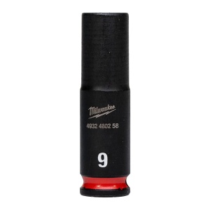 Cheie tubulara de impact SHOCKWAVE IMPACT DUTY 1/4", lunga, marime 9 mm, Milwaukee, cod 4932480258