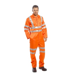 Combinezon Hi-Vis poli-bumbac portocaliu, Portwest - Img 2