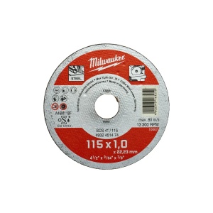 Disc debitare metal SCS 41 / 115 x 1 x 22 mm, seria contractanti, Milwaukee, cod 4932451474 - Img 2