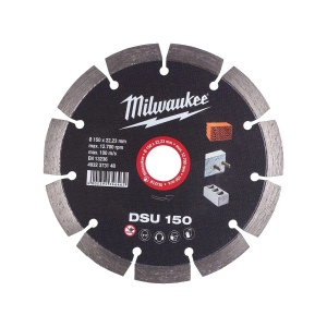 Disc diamantat DSU, 150x22.23X2.4 mm, Milwaukee, cod 4932373148