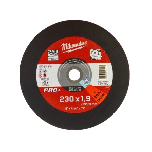 Disc subtire PRO+ pentru polizat metal SCS 41 / 230 x 1.9 x 22 mm, Milwaukee, cod 4932451490