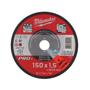 Disc taiere inox PRO+ SCS41 150X1.5 mm, Milwaukee, cod 4932471386