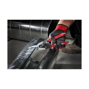 Foarfeca pentru tabla, taiere spre stanga, lungime 260 mm, capacitate taiere 1.0 mm, Milwaukee, cod 48224510 - Img 3