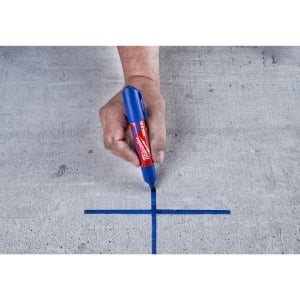Marker albastru INKZALL cu varf lat de 6.2 mm, marime L, Milwaukee, cod 4932471557 - Img 2