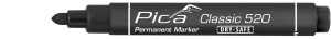 Marker permanent 1-4 mm, round tip, rosu / verde / negru / albastru / set 4 culori, PICA