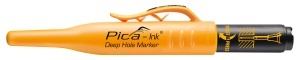 Marker permanent Ink Deep Hole, 1.5 mm, negru / albastru / rosu, PICA