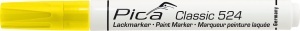 Marker vopsea permanent Classic 524, 2-4 mm, alb / negru / galben / albastru / rosu / verde, PICA