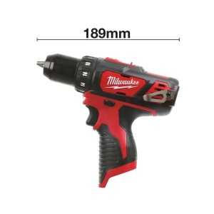 Masina de gaurit M12 BDD-0, subcompacta, cuplu 30 Nm, mandrina 10 mm, 189 mm, Milwaukee, cod 4933441930 - Img 3