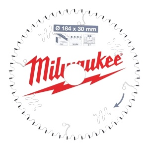 Panza pentru fierastraie circulare de mana, CSB P ALU 184 x 30 x 2.4 x 54TF, Milwaukee, cod 4932471299