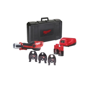 Presa hidraulica M12 HPT-202C M-SET FORCE LOGIC, subcompacta, forta 19 kN, cicluri presa 40000, Milwaukee, cod 4933443095