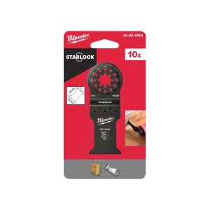 Set 10 panze STARLOCK pentru lemn moale/plastic, cu intrare directa 35x42 mm, Milwaukee, cod 48906004 - Img 5