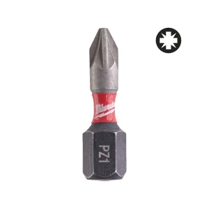 Set 2 Biti PZ pentru surubelnite SHOCKWAVE IMPACT DUTY PZ1x25 mm Milwaukee, cod 4932430860